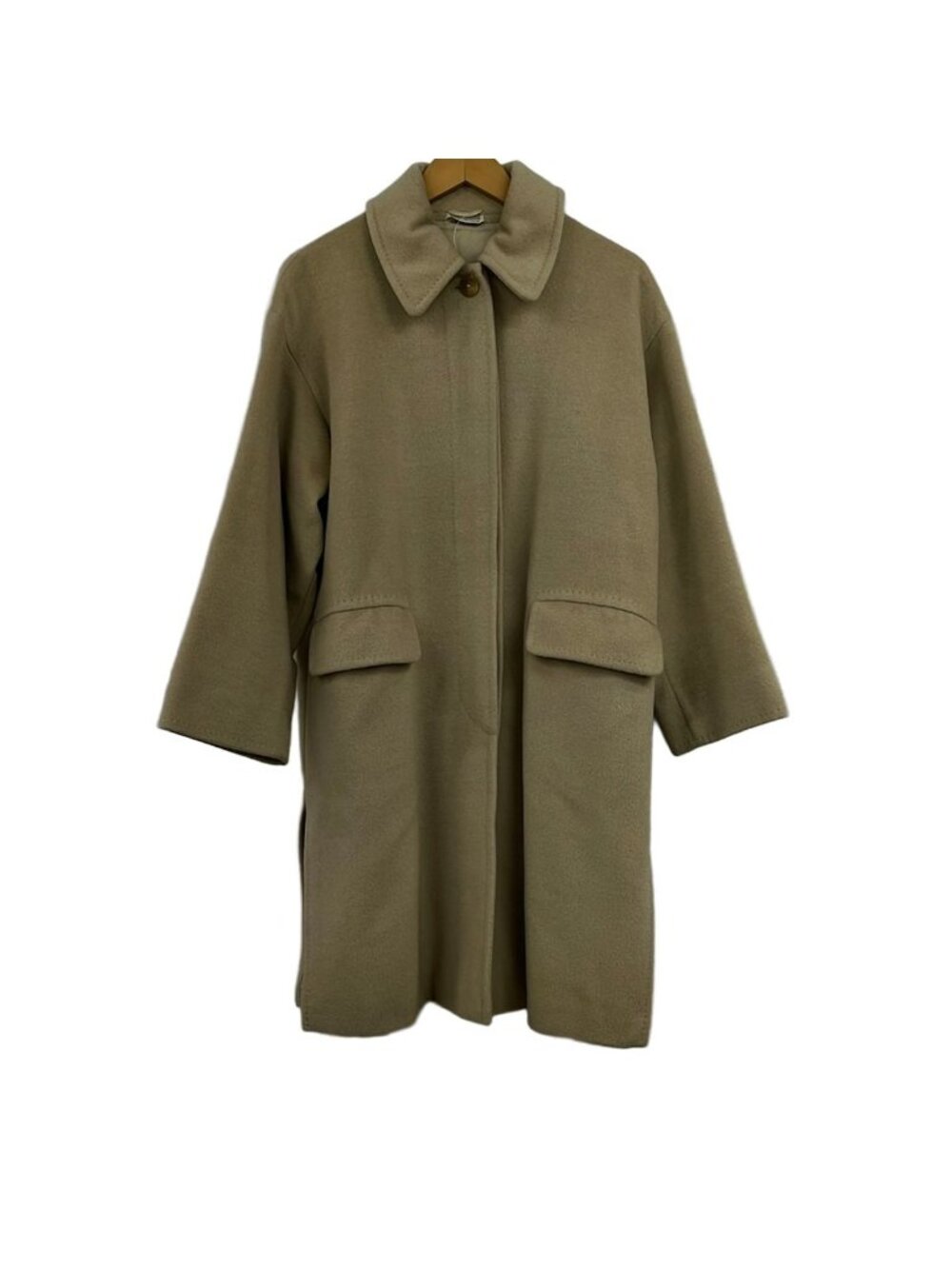 Max Mara Coat Beige Long Sleeve Winter